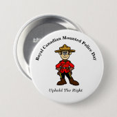 Royal Canadian Mounted Police Day Button (Voorkant /achterkant)