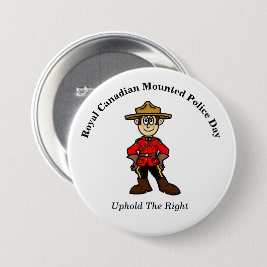 Royal Canadian Mounted Police Day Button (Voorkant /achterkant)