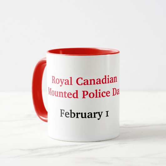 Royal Canadian Mounted Police Day Mok (Voorkant links)