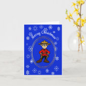 Royal Canadian Mounted Police Kerstkaart Kaart (Gele Bloem)