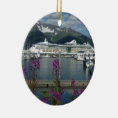 Royal Caribbean in Seward Alaska Keramisch Ornament (Rechts)