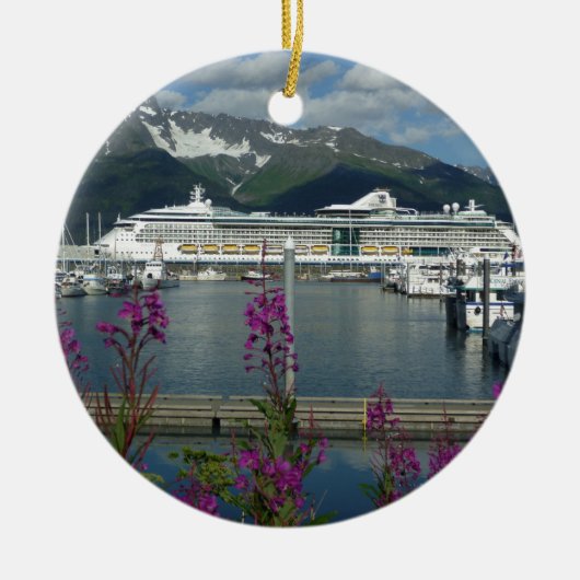 Royal Caribbean in Seward Alaska Keramisch Ornament (Voorkant)