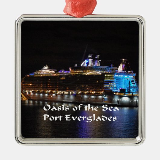 Royal Caribbean Oasis of the Zeeen Metalen Ornament (Voorkant)