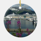 Royal Caribbean Seward Alaska kerstversieringen Keramisch Ornament (Achterkant)