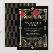 Royal Casino Las Vegas Great Gatsby New Years Eve Kaart (Voorkant / Achterkant)