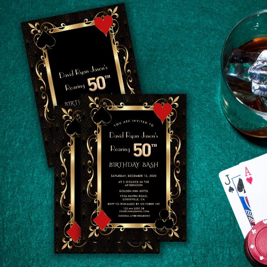 Royal Casino Poker Roaring 50th Birthday Bash Kaart