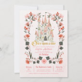 Royal Castle Pink Birthday - Foto van elke leeftij Kaart (Voorkant)