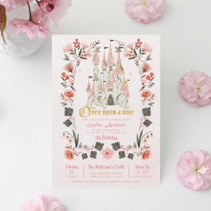 Royal Castle Pink Birthday - Foto van elke leeftij Kaart