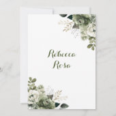 Royal Castle Princess Silver Sage Green 15 Años Kaart (Achterkant)