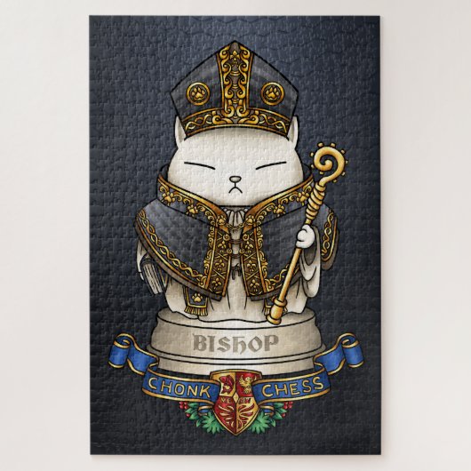 Royal Cat Chess Bishop Piece Legpuzzel (Verticaal)