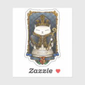 Royal Cat Chess Bishop Piece Sticker (Vel)