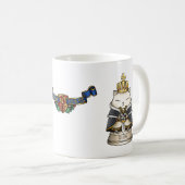 Royal Cat Chess King Piece Koffiemok (Voorkant rechts)