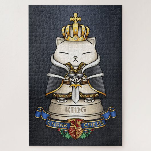 Royal Cat Chess King Piece Legpuzzel (Verticaal)