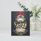 Royal Cat Chess Knight Piece Feestdagenkaart (Staand voorkant)