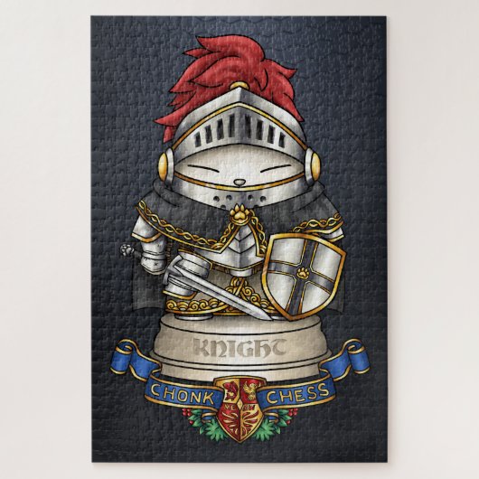 Royal Cat Chess Knight Piece Legpuzzel (Verticaal)
