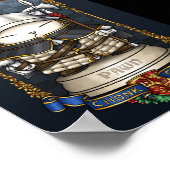 Royal Cat Chess Pion Piece Poster (Hoek)