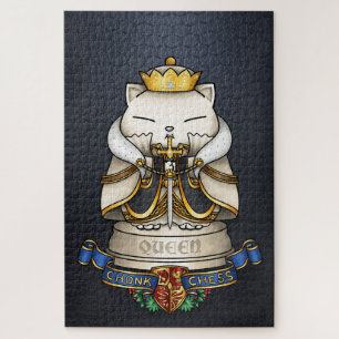 Royal Cat Chess Queen Piece Legpuzzel