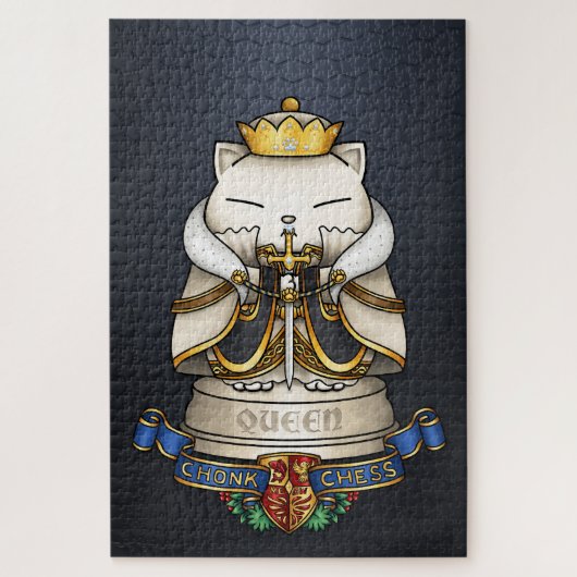 Royal Cat Chess Queen Piece Legpuzzel (Verticaal)