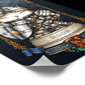 Royal Cat Chess Rook stuk Poster (Hoek)