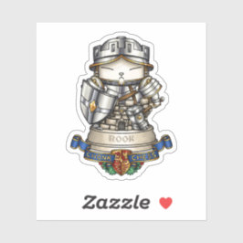 Royal Cat Chess Rook stuk Sticker