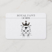 Royal Cat Hotel Logo Visitekaartje (Voorkant)