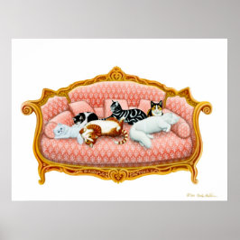 Royal Cat Nap Print