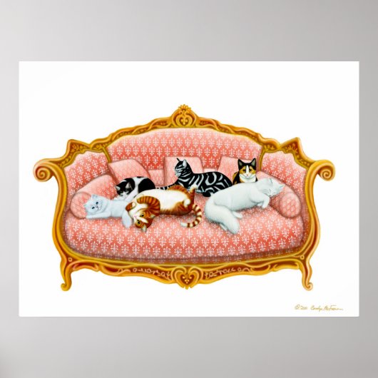 Royal Cat Nap Print (Voorkant)