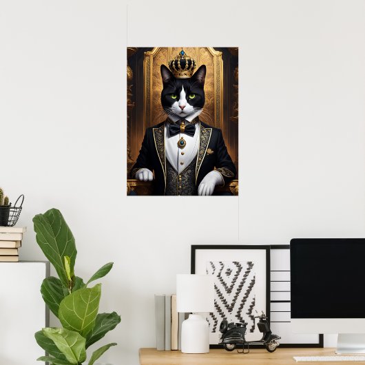Royal Cat Poster (Thuiskantoor)