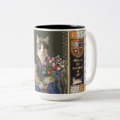 Royal Cat Princess 2-tone koffie Mok (Voorkant rechts)