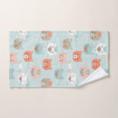 Royal Cats Pattern Bad Handdoek (Handdoek)
