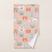 Royal Cats Pattern Bad Handdoek (Handdoek)