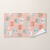 Royal Cats Pattern Bad Handdoek (Handdoek)