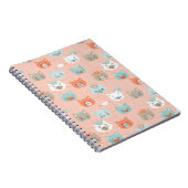 Royal Cats Pattern Notitieboek (Rechterzijde)
