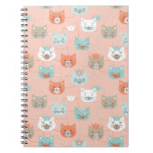 Royal Cats Pattern Notitieboek (Voorkant)