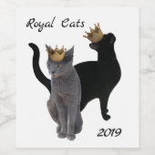 Royal Cats Wijnlabels Wijn Etiket (Enkel label)