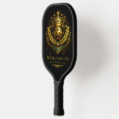 Royal Champion Pickleball™ Paddle | Luxe Zwart & (Links)