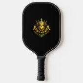 Royal Champion Pickleball™ Paddle | Luxe Zwart & (Achterkant)