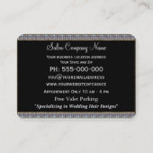 Royal Château Double Scissors Professional Visitekaartje (Achterkant)