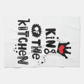 Royal Chef Schort: Koning van de Keuken Theedoek (Horizontaal)