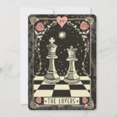 Royal Chess Wedding Uitnodiging (Achterkant)