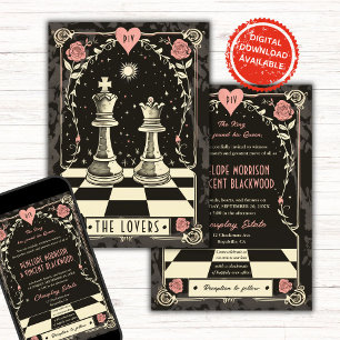 Royal Chess Wedding Uitnodiging