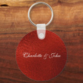 Royal Chic Red bewaar de datum Key Round Cft Sleutelhanger (Voorkant)