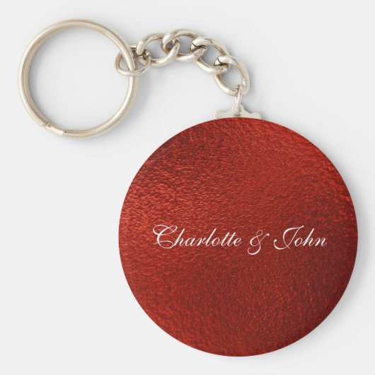 Royal Chic Red bewaar de datum Key Round Cft Sleutelhanger (Voorkant)