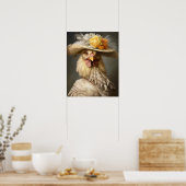 Royal Chicken  Print, renaissancedier Poster (Keuken)