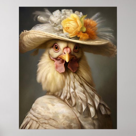 Royal Chicken  Print, renaissancedier Poster (Voorkant)