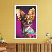 Royal Chihuahua hond Canvas Afdruk (Insitu (Woonkamer))