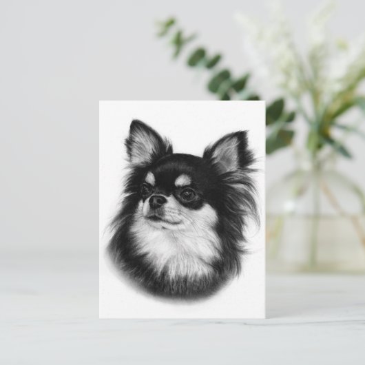 Royal Chihuahua Look - Handgeschilderd Briefkaart (Staand voorkant)