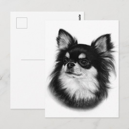 Royal Chihuahua Look - Handgeschilderd Briefkaart (Voorkant / Achterkant)