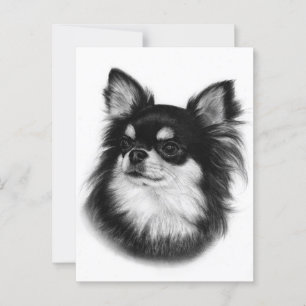 Royal Chihuahua Look - Handgeschilderd Briefkaart
