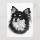 Royal Chihuahua Look - Handgeschilderd Briefkaart (Voorkant)